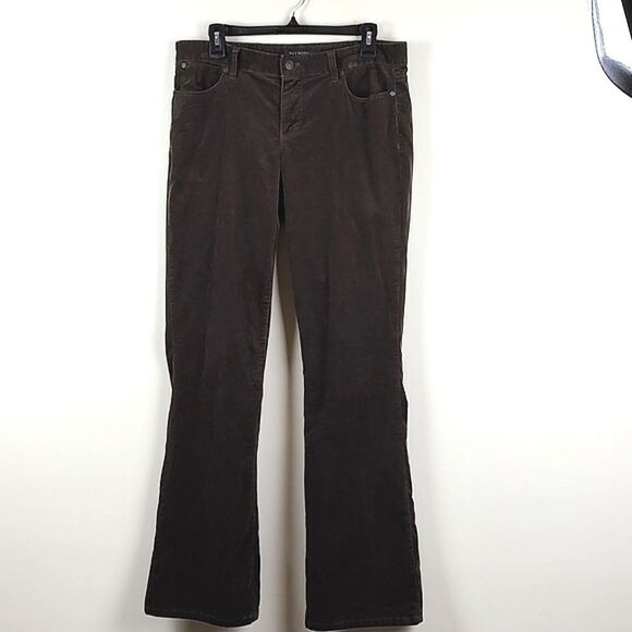 Talbot's Brown Corduroy Boot Cut Trouser Pants Size 10 - Picture 11 of 11